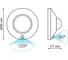 Многофункциональный автономный сенсорный светильник Gauss 2W SQ CL001 3