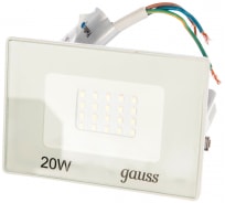 Светодиодный прожектор Gauss LED 20W 1350lm IP65 6500К белый 613120320