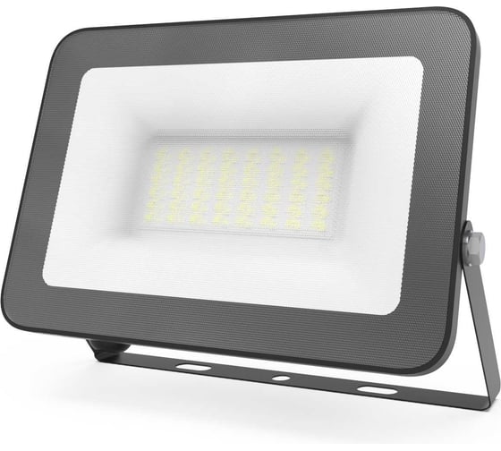 Светодиодный прожектор Gauss Qplus 30W 3600lm 6500K IP65 черный 613511330