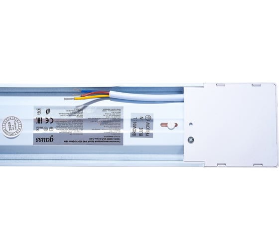 Линейный светильник Gauss WLF-2 18W 1250lm 4000K 185-265V IP40 600х75х24 сталь LED 844424218