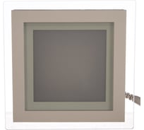 Встраиваемый светильник Gauss Glass 12W 900lm 3000K 185-265V IP20 квадрат, 948111112