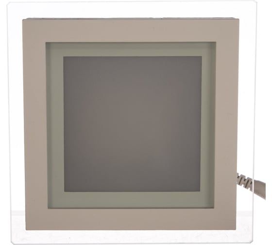 Встраиваемый светильник Gauss Glass 12W 900lm 3000K 185-265V IP20 квадрат, 948111112