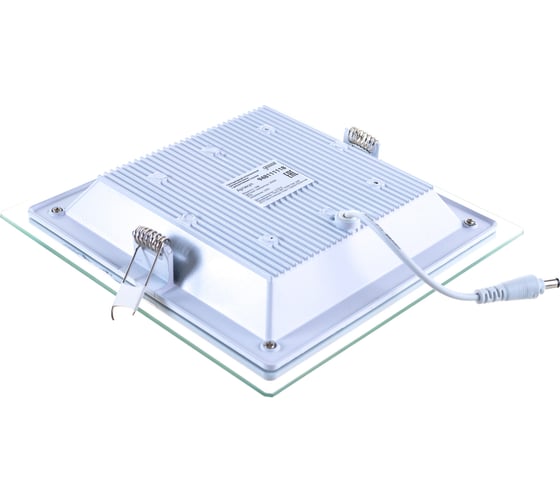 Встраиваемый светильник Gauss Glass 18W 1390lm 3000K 185-265V IP20 квадрат, 948111118