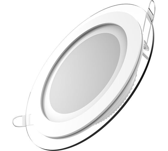 Встраиваемый светильник Gauss Glass 12W 900lm 3000K 185-265V IP20 круг, 947111112