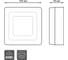 Светильник Gauss Backlight накладной 4000K SQ BL221 4