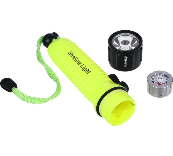 Фонарь для подводного плавания Ермак 1 XPE LED, 4xAA, 1 режим, пластик, алюминий 224-020