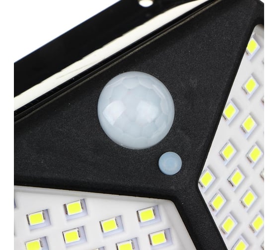 Уличный настенный фонарь Ермак на солнечной батарее, 100 LED, 1200мАч, 13,3x10x5см 225-036