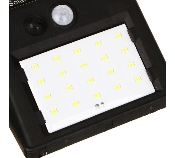 Уличный настенный фонарь Ермак на солнечной батарее, 20 LED, 1200мАч, 9,5x12,5x4,8см 225-037