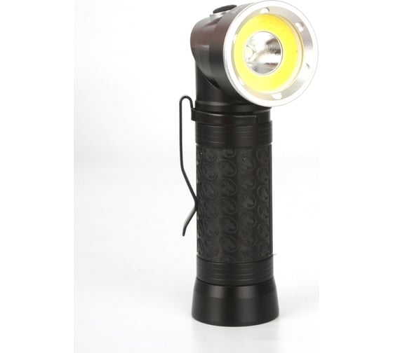 Фонарь Camelion LED51519, черный, LED 3W+3W COB+red, 4 режима, 3XLR03 в комплекте, алюминий, блистер 13363
