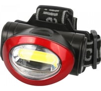 Налобный фонарь Camelion LED5382, черный, COB, 4 режима, 3XLR03 в комплекте, пластик, блистер 13366