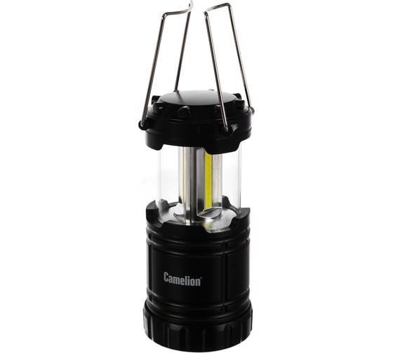 Фонарь для кемпинга Camelion LED5630, 3XR6, черный, 3X COB LED, магнит, подвес 13367