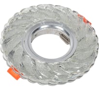 Встраиваемый потолочный светильник FERON с белой LED подсветкой CD3935 MR16 G5.3 прозрачный, 41832