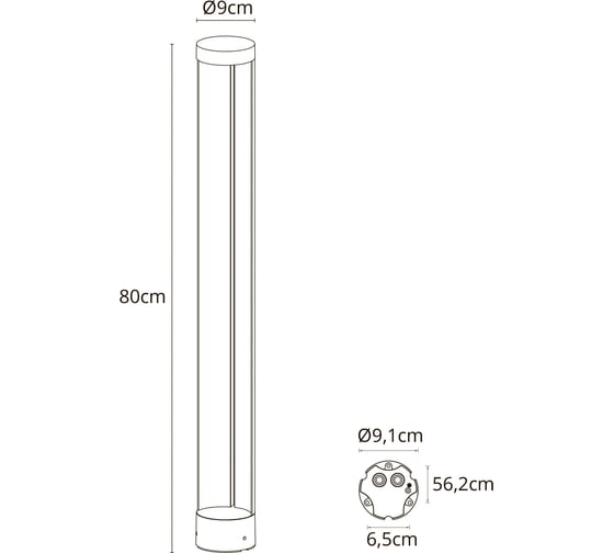 Уличный светильник ARTE LAMP A1680PA-1B A1680PA-1BK