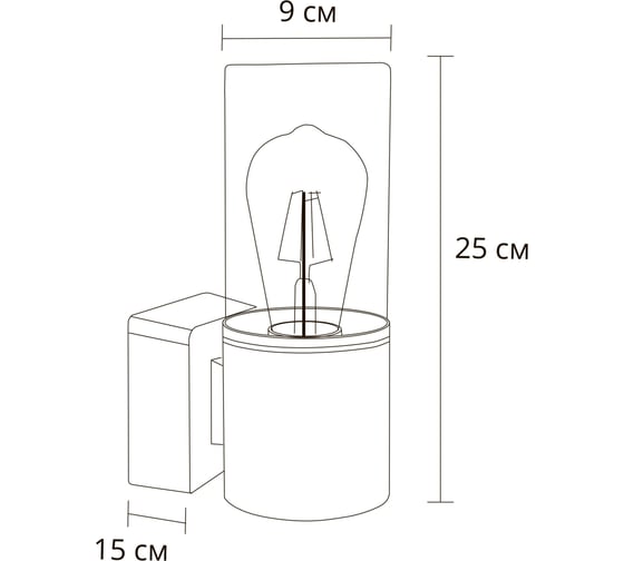 Уличный светильник ARTE LAMP A6218AL-1B A6218AL-1BK