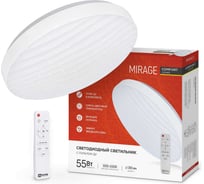 Светодиодный светильник IN HOME COMFORT MIRAGE 55Вт, 230В, 3000-6500K, 4400Лм, 400x70мм, с пультом ДУ 4690612034577