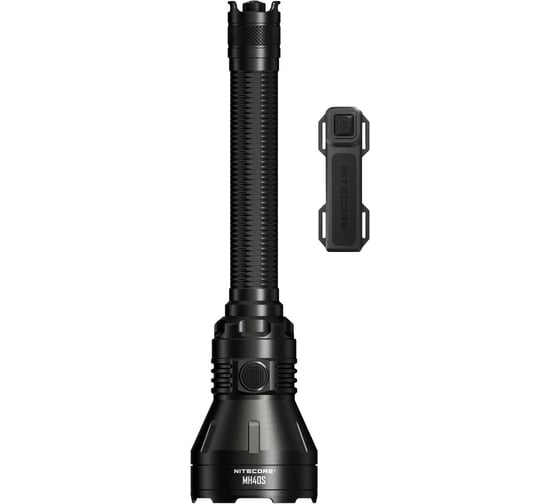 Поисковый фонарь Nitecore MH40S Luminengin G9 LED 1500 люмен, 140часов, 1500м, 221700 (NL2150-5000mAh), с беспроводным дистанционным переключателем и адаптером QC мощностью 18 Вт в комплекте 22311