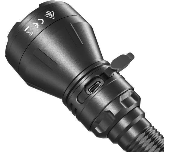 Поисковый фонарь Nitecore MH40S Luminengin G9 LED 1500 люмен, 140часов, 1500м, 221700 (NL2150-5000mAh), с беспроводным дистанционным переключателем и адаптером QC мощностью 18 Вт в комплекте 22311