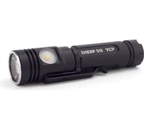Фонарь ЯРКИЙ ЛУЧ YLP S15 Sherp CREE XM-L2 900лм + боковой XP-G3 200лм, IPX8, акк 2600mAh с встр. ЗУ 4606400105947