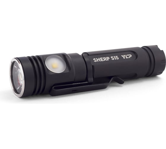 Фонарь ЯРКИЙ ЛУЧ YLP S15 Sherp CREE XM-L2 900лм + боковой XP-G3 200лм, IPX8, акк 2600mAh с встр. ЗУ 4606400105947 1