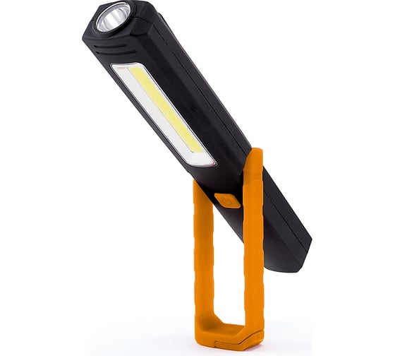Фонарь ЯРКИЙ ЛУЧ ОPTIMUS Slim многофункц., SMD 50лм +COB 160лм, магнит/крюк, на 3xAAA 4606400106012
