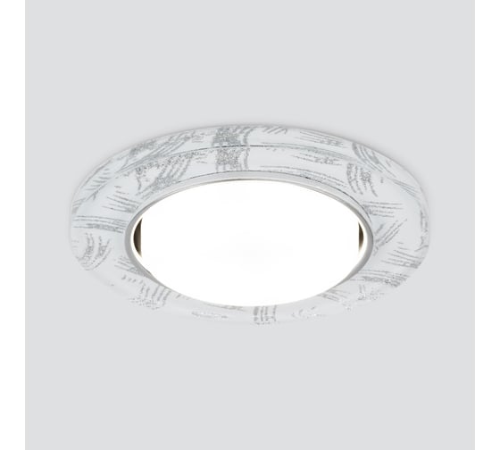 Встраиваемый светильник Elektrostandard 1062 GX53 WH/SL белый/серебро a034000 1