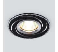 Встраиваемый светильник Elektrostandard 2002 MR16 BK/SL черный/серебро a031341