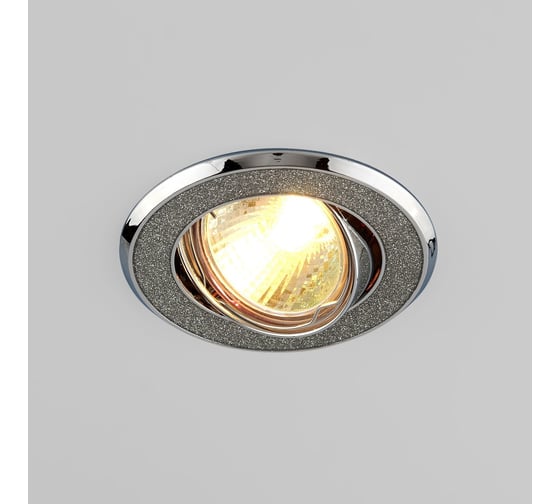 Встраиваемый светильник Elektrostandard 611 MR16 SL / серебряный блеск/хром a032242