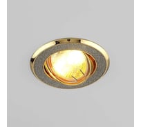 Встраиваемый светильник Elektrostandard 611 MR16 SL/GD / серебряный блеск/золото a032238