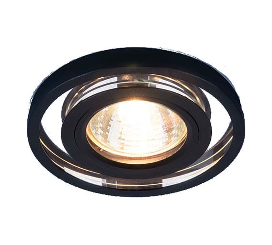 Встраиваемый светильник Elektrostandard 7021 MR16 / SL/BK зеркальный/черный a036741 1