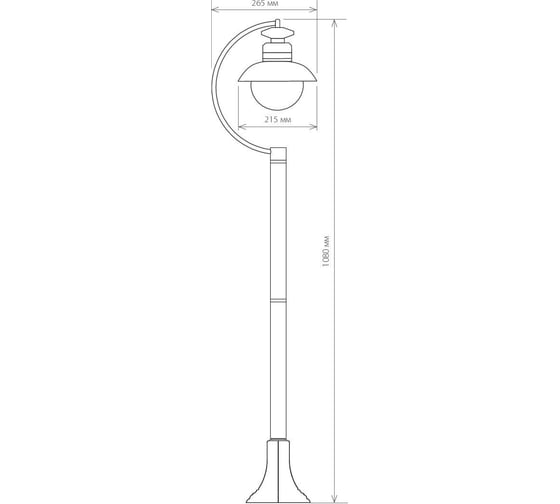 Садово-парковый светильник Elektrostandard Talli F GL 3002F / черный a038485