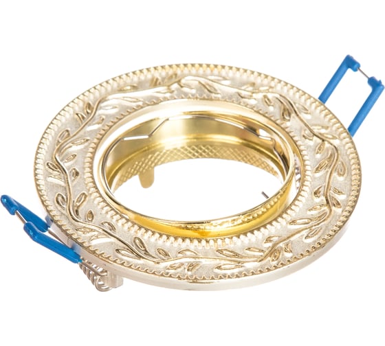 Встраиваемый светильник Elektrostandard 713 MR16 WH/GD / белый/золото a031523