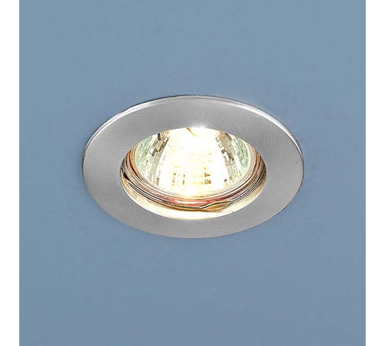 Встраиваемый светильник Elektrostandard 863 MR16 SCH / хром сатинированный a030073