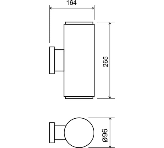 Садово-парковый светильник Elektrostandard 1403 TECHNO / черный a033490