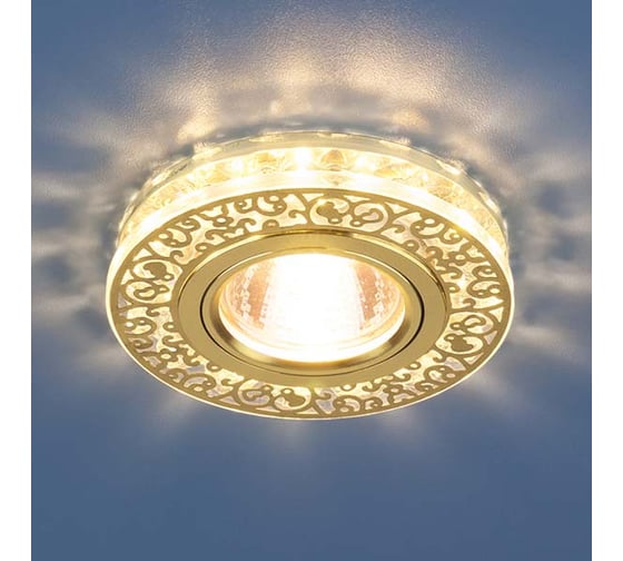 Встраиваемый светильник Elektrostandard 6034 MR16 GD/CL / золото/прозрачный a029894