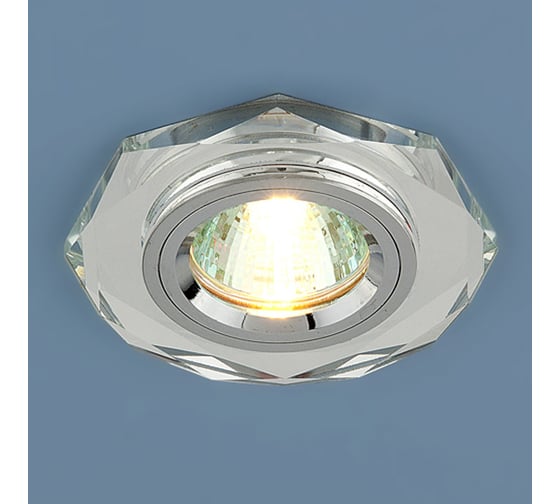 Встраиваемый светильник Elektrostandard 8020 MR16 SL / зеркальный/серебро a030532