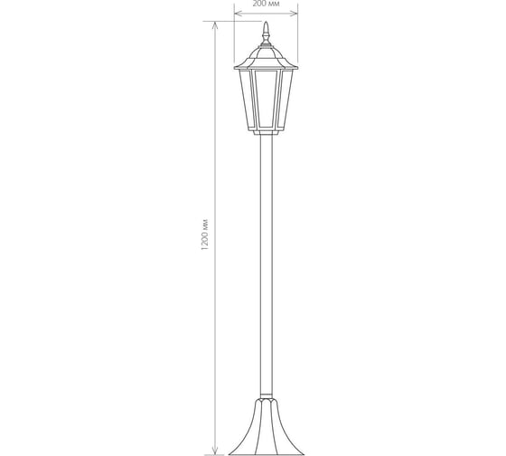 Садово-парковый светильник Elektrostandard 1014F черное золото a035746