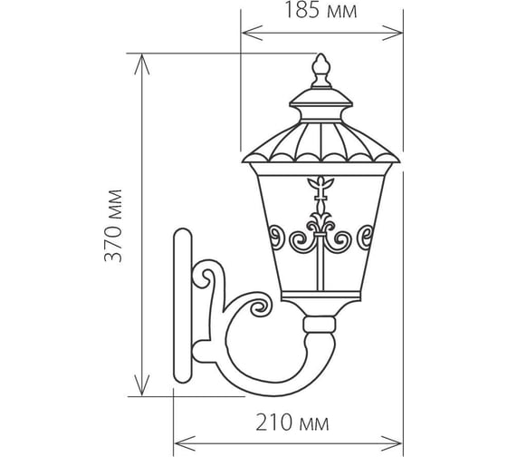 Садово-парковый светильник Elektrostandard GLYF-8046U / черное золото a028003