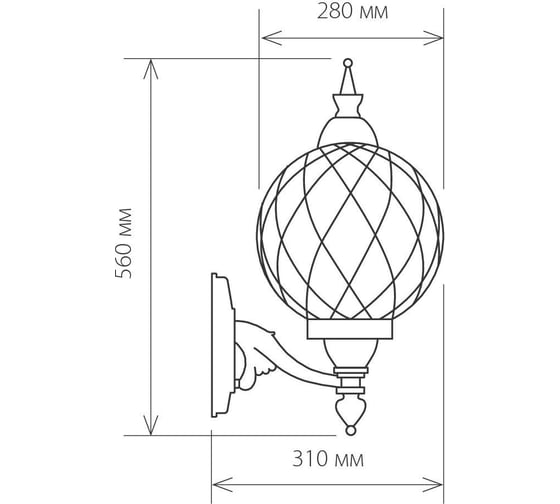 Садово-парковый светильник Elektrostandard Sirius U / черное золото a025302