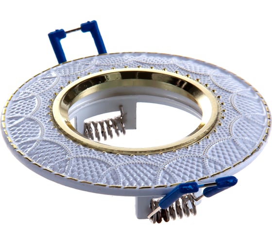 Встраиваемый светильник Elektrostandard 7010 MR16 / WH/GD белый/золото a036771
