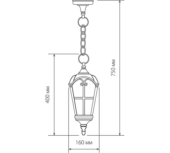 Садово-парковый светильник Elektrostandard Mira H / черное золото a025299