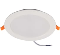 Светильник Jazzway светодиодный PLED DL7 WH Downlight 18Вт 4000К 170х26мм IP54 ДВО встраиваемый 5046658