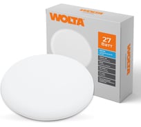 Светодиодная встраиваемая круглая панель Wolta 27Вт, 6500К Холодный белый свет, IP40, 2900лм, светильник регулируемый (70-210 мм) DLUS05-27W-6K