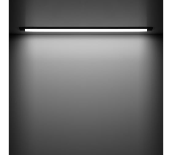 Светодиодный светильник Gauss матовый IP40 1200х76х24 36W 3200lm 4000K WLF-2 сталь 844425236