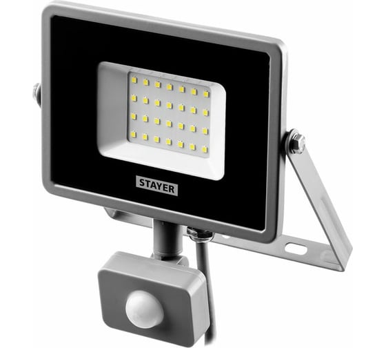 Прожектор STAYER LEDPro светодиодный, Profi датчик движения, 10Вт 57133-10