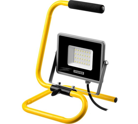 Прожектор STAYER LEDPro светодиодный, Profi переносной с подставкой, 30Вт 57135-30 1