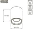 Накладной LED светильник Gauss 12W (черный/черный) 3000K 79x100мм HD028 2