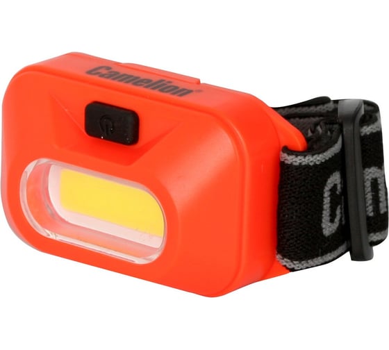 Налобный фонарь Camelion LED5381 оранжевый, 1Вт COB LED, 3 режима 13369 1