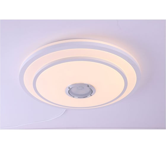 Настенно-потолочный светильник Camelion LBS-2005 LED 68Вт, 3000-6000K, 4800Лм, Bluetooth, музыкальная колонка, RGB, пульт 13394