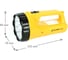 Аккумуляторный фонарь 220В, желтый, 9LED, 2 режима, SLA, пластик Ultraflash LED3816SM 12859 4