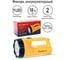 Аккумуляторный фонарь 220В, желтый, 9LED, 2 режима, SLA, пластик Ultraflash LED3816SM 12859 9